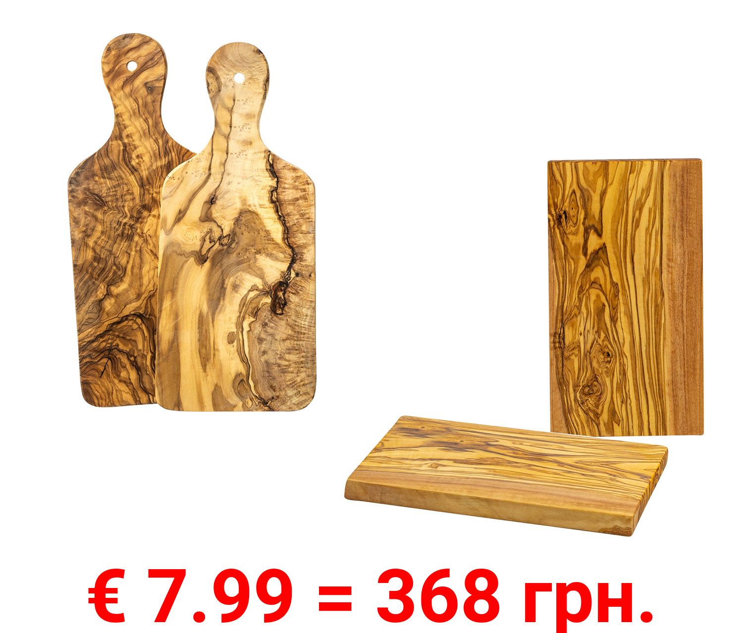 Soltako Schneide- und Servierbretter Olivenholz