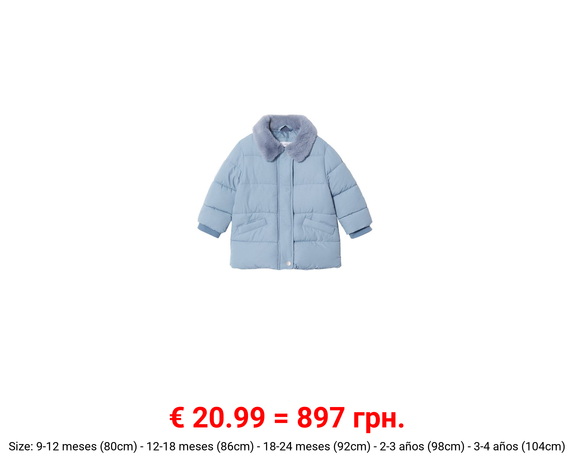 Anorak acolchado cuello pelo