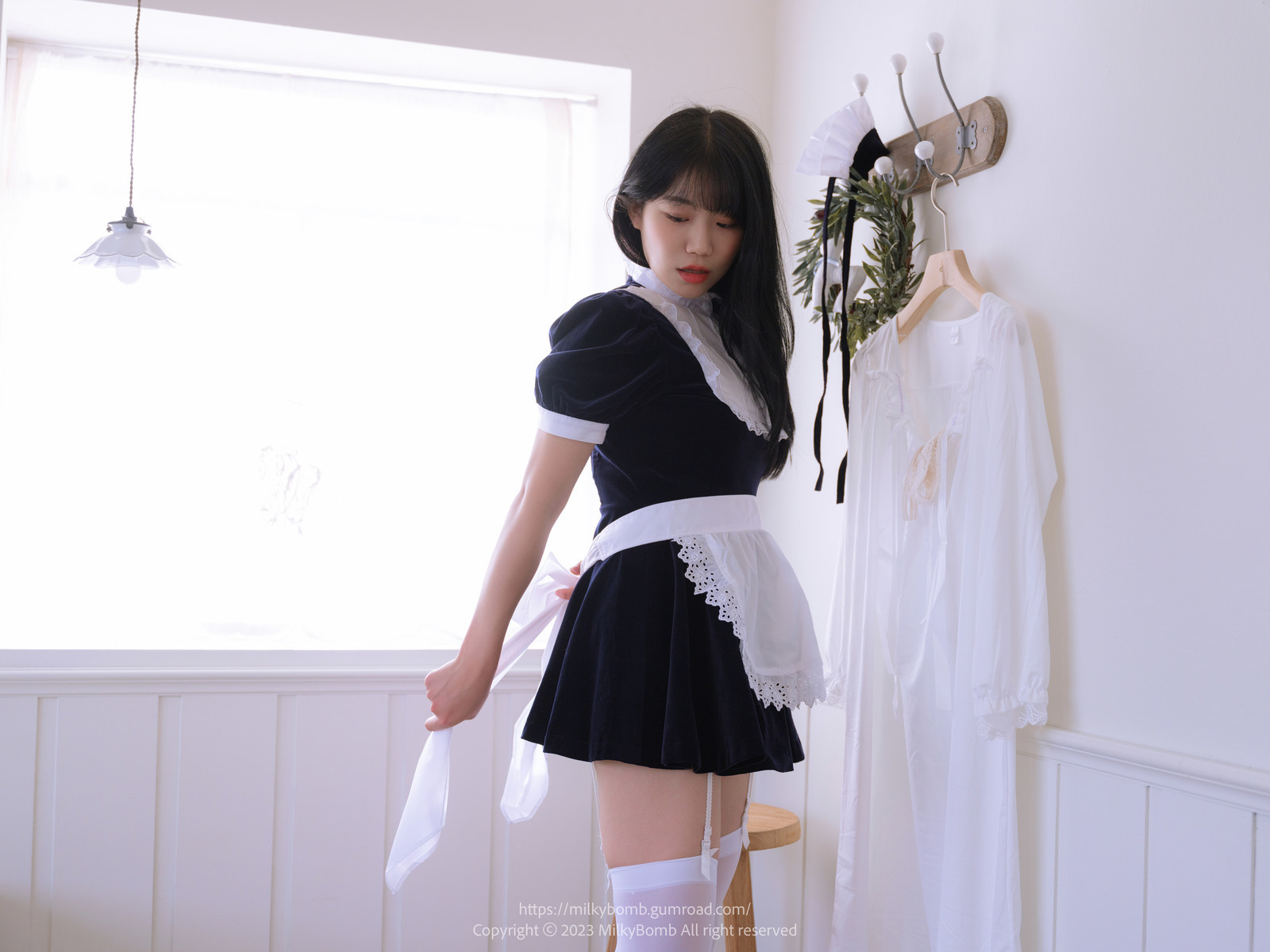Yui 유이, [MilkyBomb] Maid Set.01 50