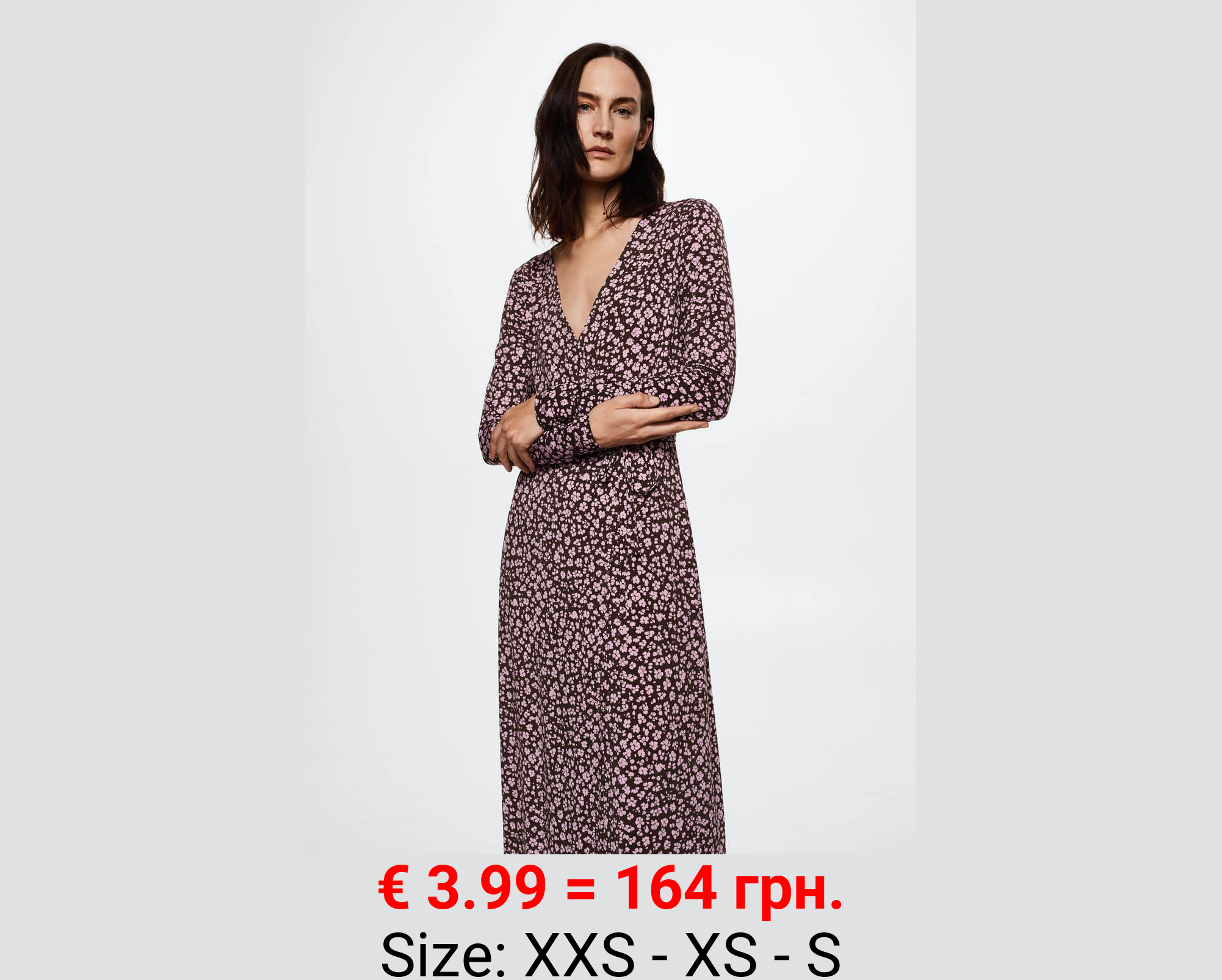 Vestido cruzado nudo