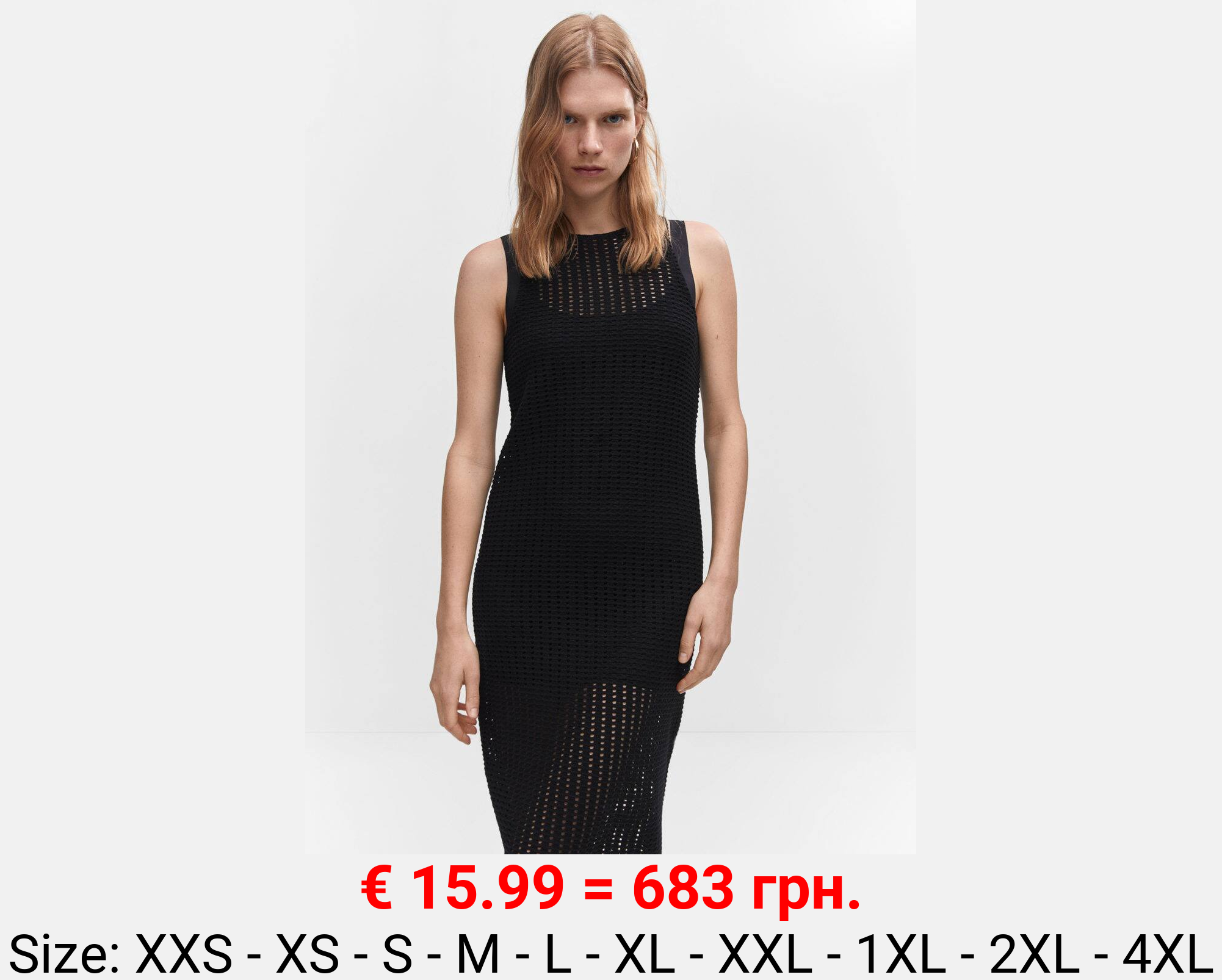 Vestido punto calado