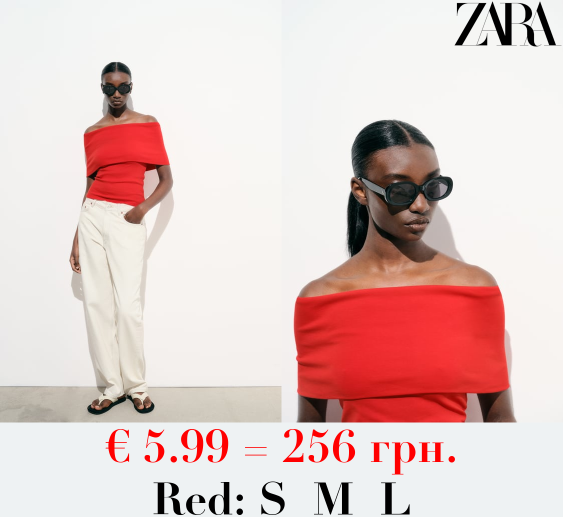 OFF-THE-SHOULDER TOP