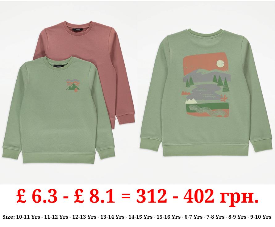 Scenic Graphic Sweatshirts 2 Pack
