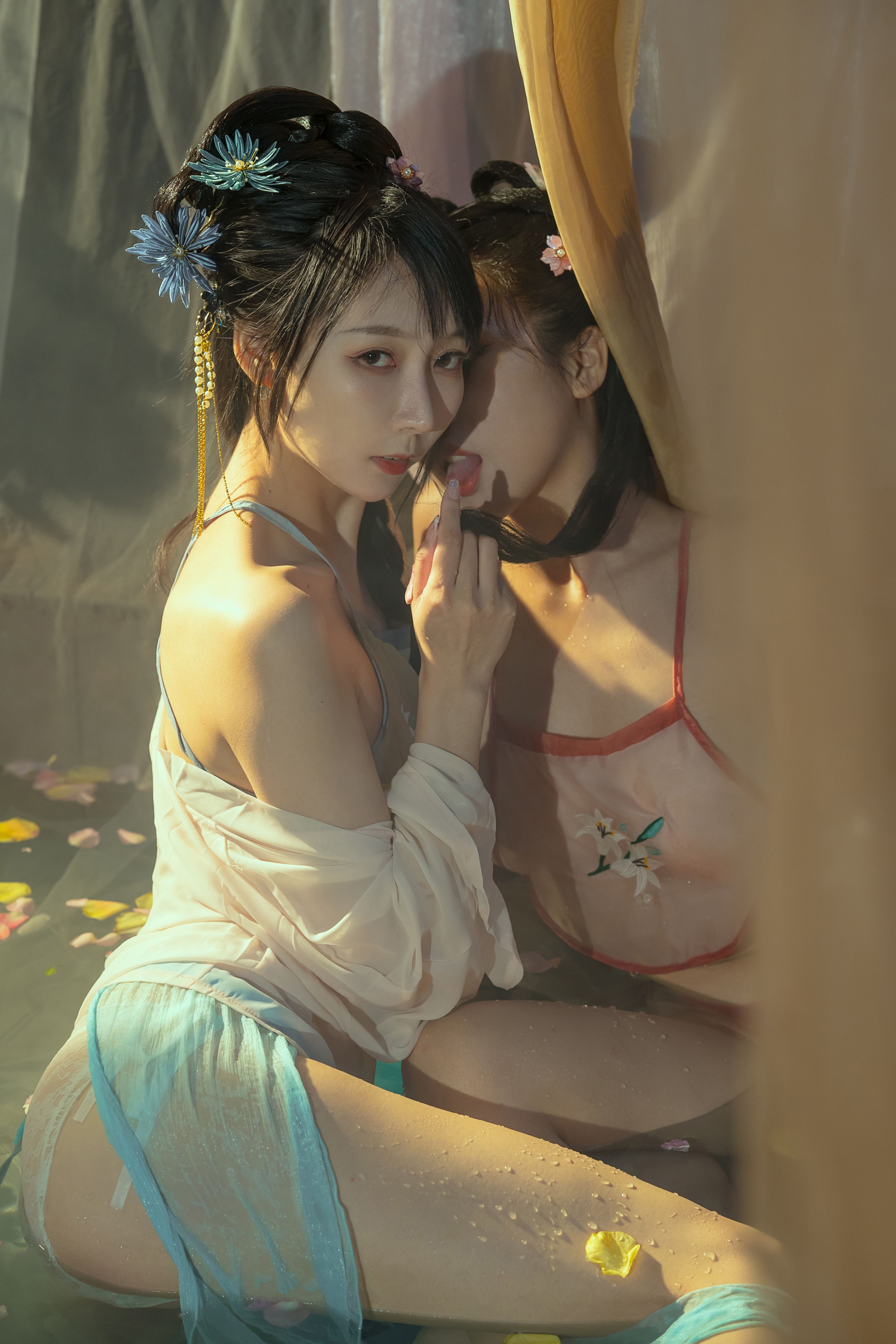 云溪溪 奶桃桃&予十七水池 22