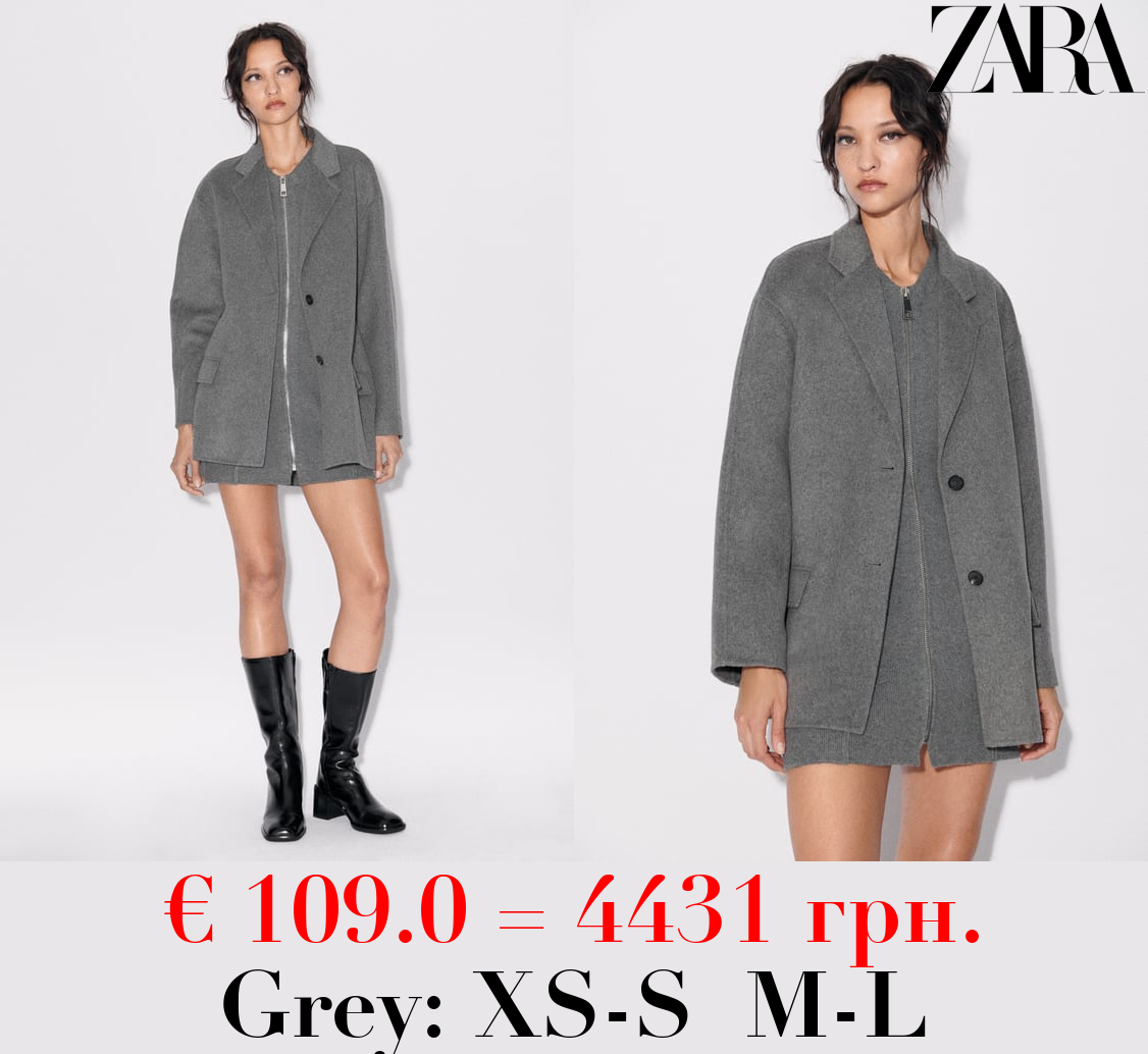 ZW COLLECTION DOUBLE-FACED WOOL BLEND BLAZER