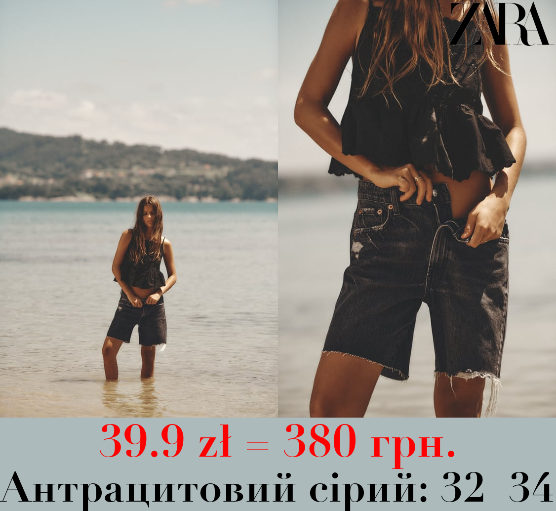 ДЖИНСОВІ ШОРТИ TRF LOOSE FIT
