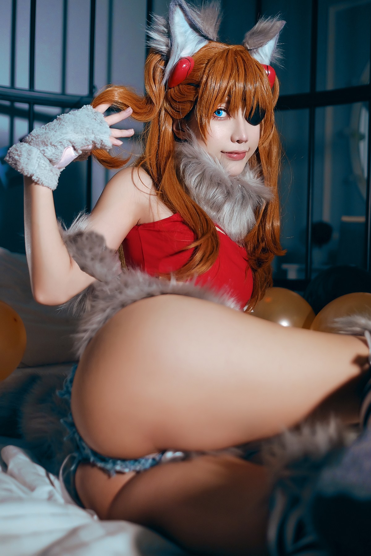 MingTao 明桃 Cosplay Asuka Werewolf 31