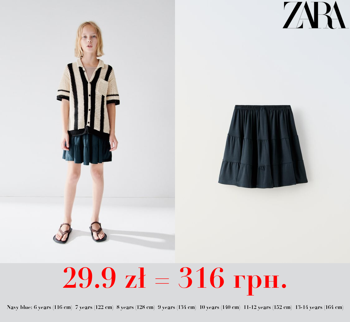 PANELLED SKIRT WITH BOW