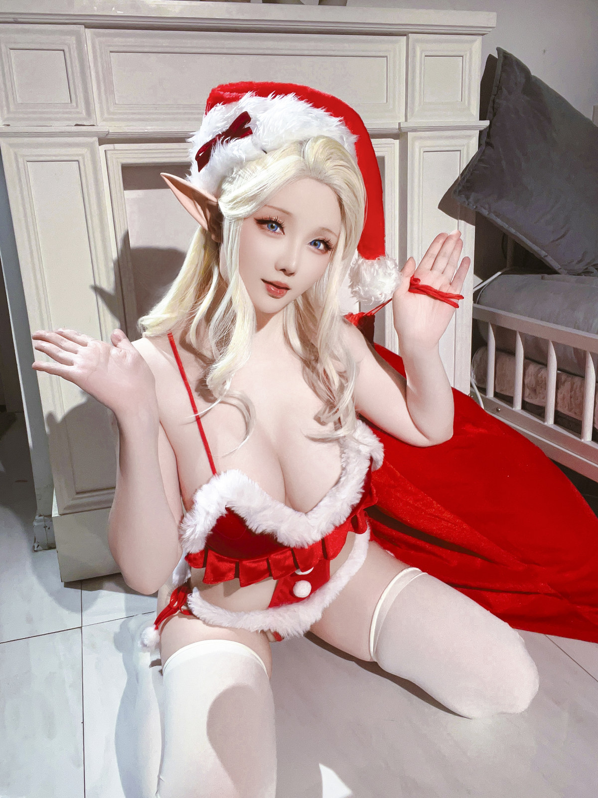 Cosplay 星之迟迟Hoshilily 圣诞精灵篇B 圣诞老人 Set.02 40