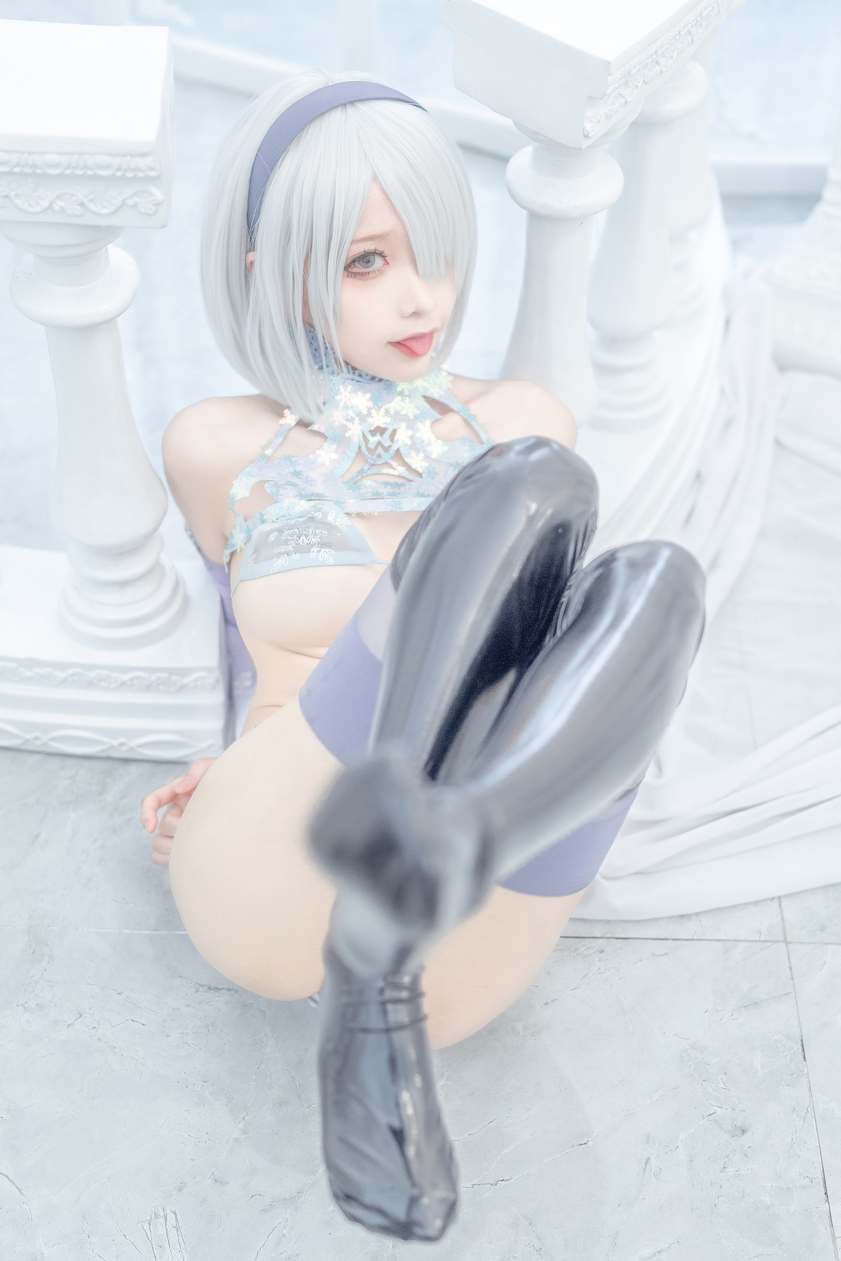 蠢沫沫 Cosplay 2b 冰雪 ice and snow 29