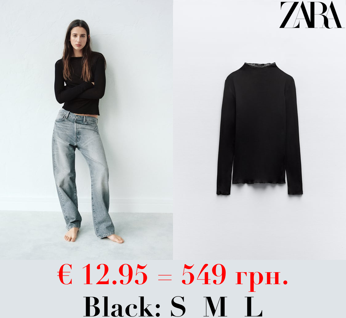 CREPE COTTON T-SHIRT