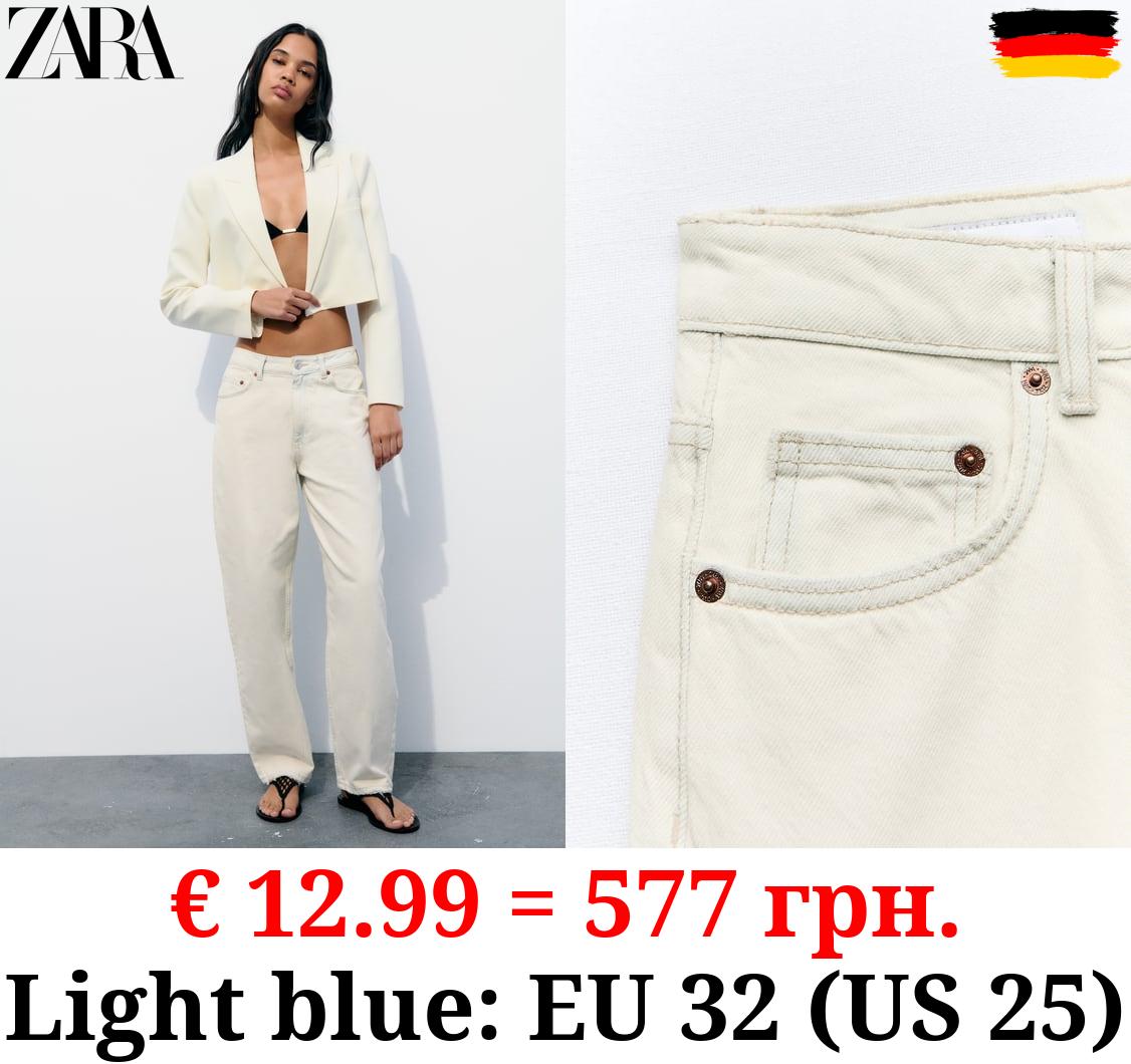 MID-RISE TAILORED BALLOON JEANS