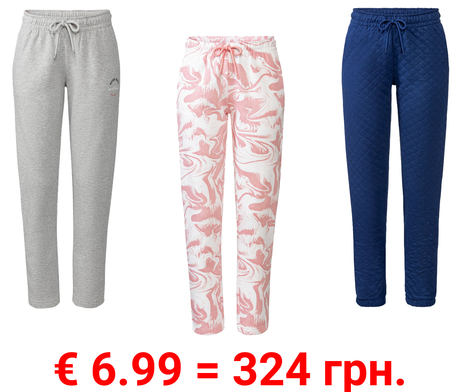 esmara® Damen Sweathose mit Gummizugbund