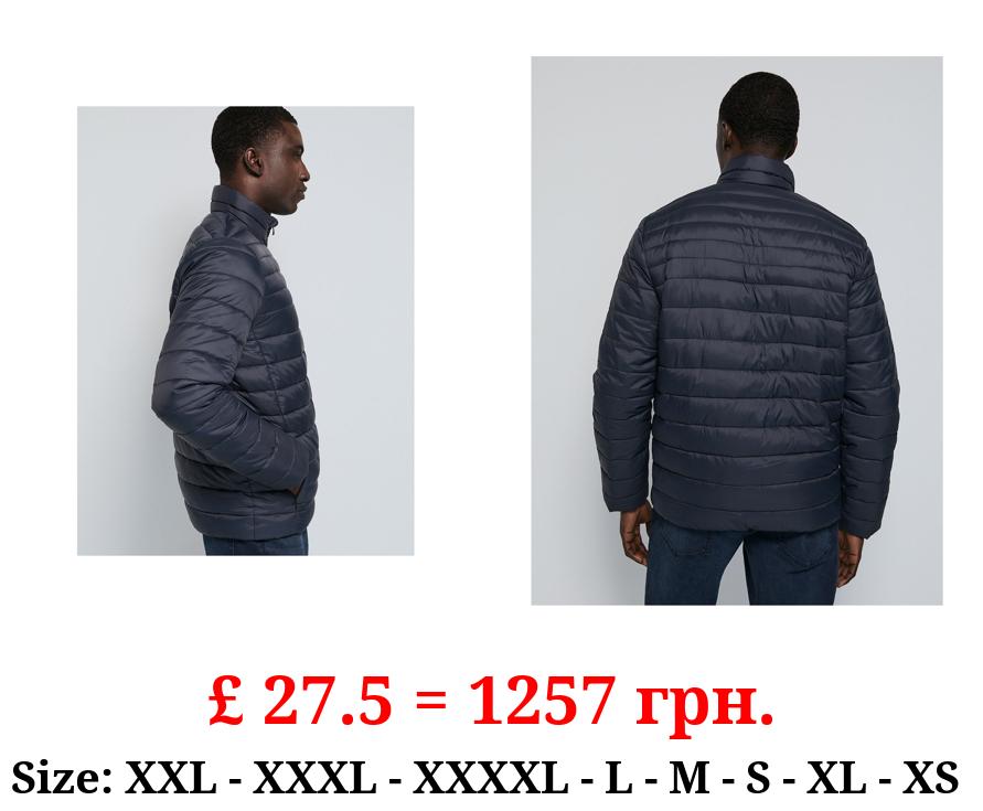 Navy Lightweight Padded Coat
