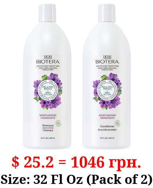 BIOTERA Moisturizing Shampoo/Conditioner | Hydrates & Moisturizes Dry, Medium, Fine Hair | Microbiome Friendly | Vegan & Cruelty Free | Paraben Free | Color-Safe