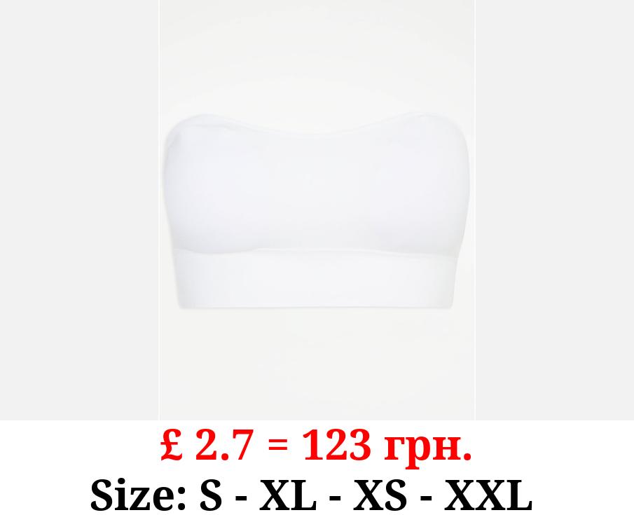 White Bandeau Bra