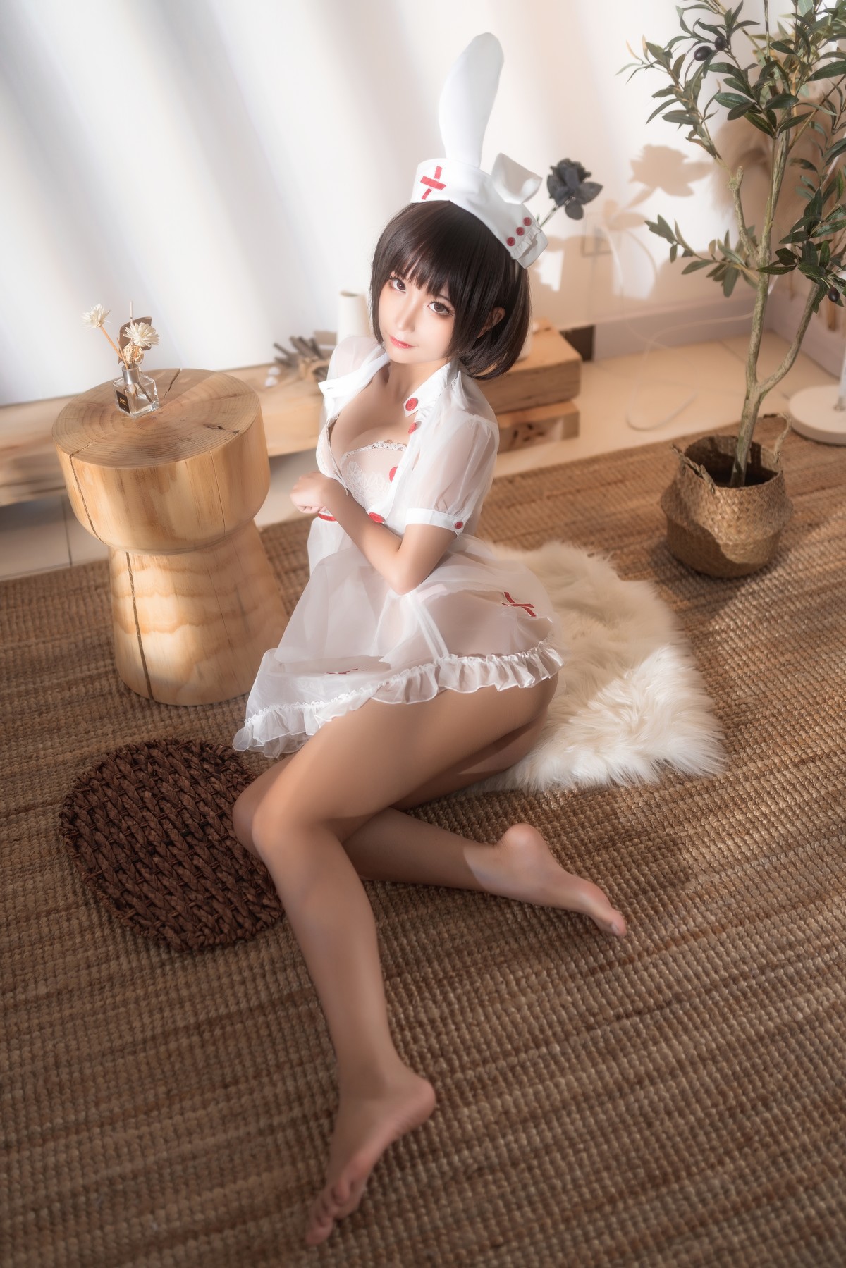 Cosplay 蠢沫沫 Chunmomo 透明护士 23