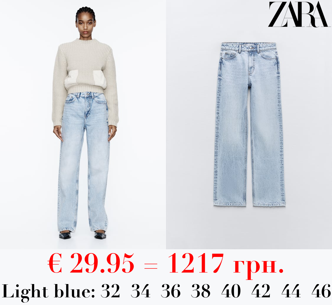 Z1975 STRAIGHT-FIT HIGH-WAIST LONG LENGTH JEANS