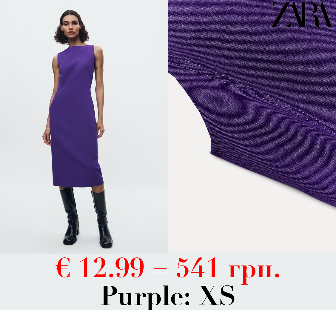 ZW COLLECTION MIDI DRESS WITH SLIT