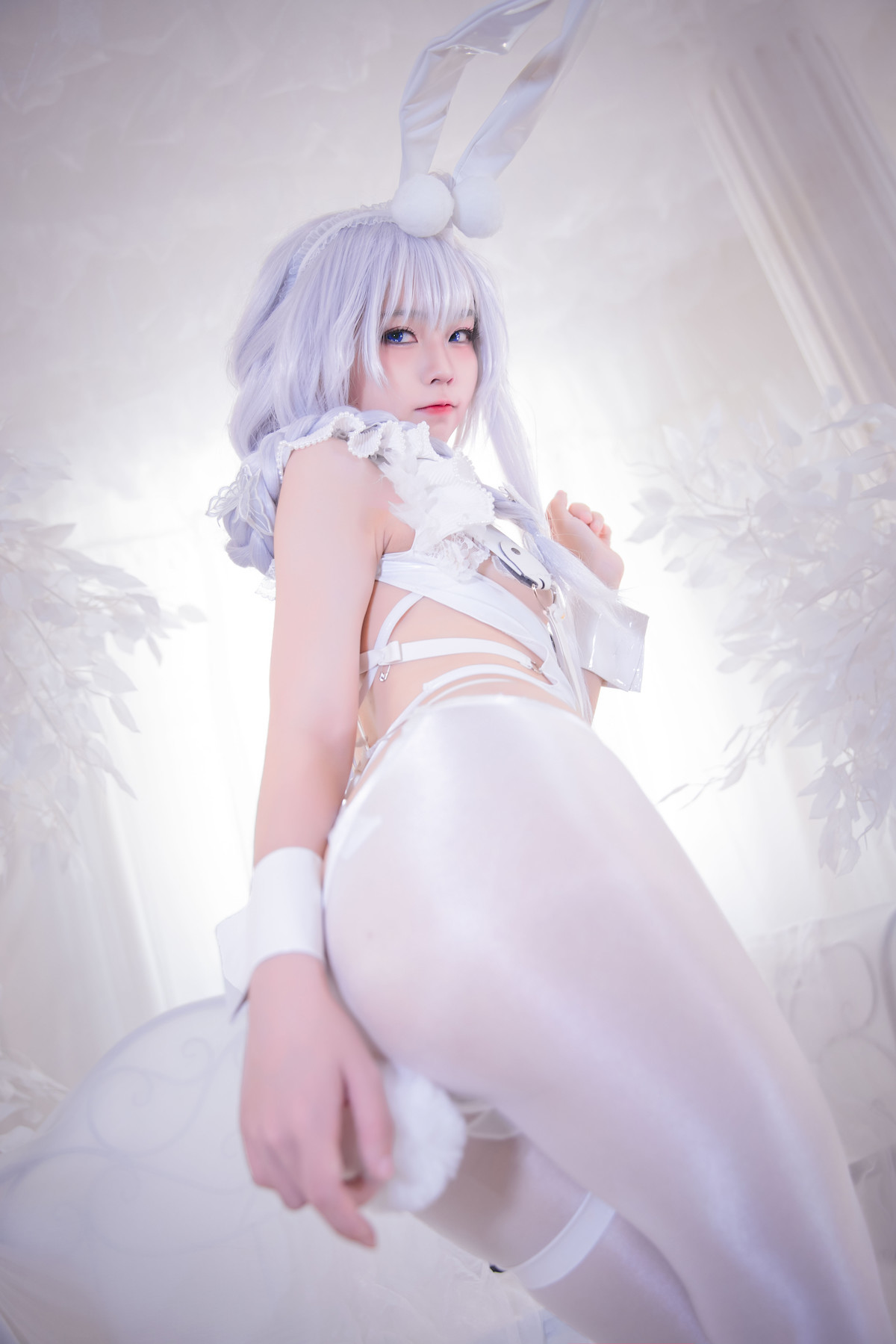 G44不会受伤 Cosplay 碧蓝航线 恶毒皮肤 懒懒的白兔 5