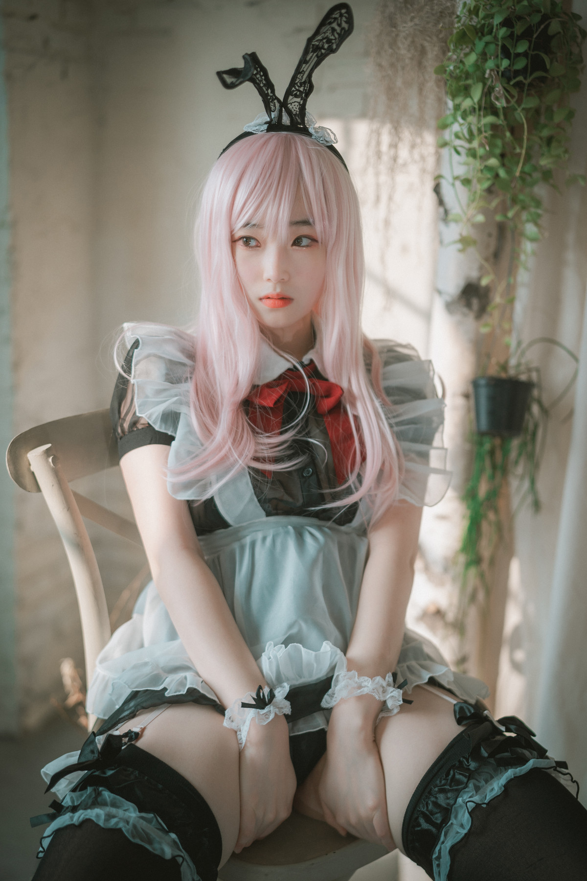 Bambi 밤비, [DJAWA] Sheer Bunny Maid 4