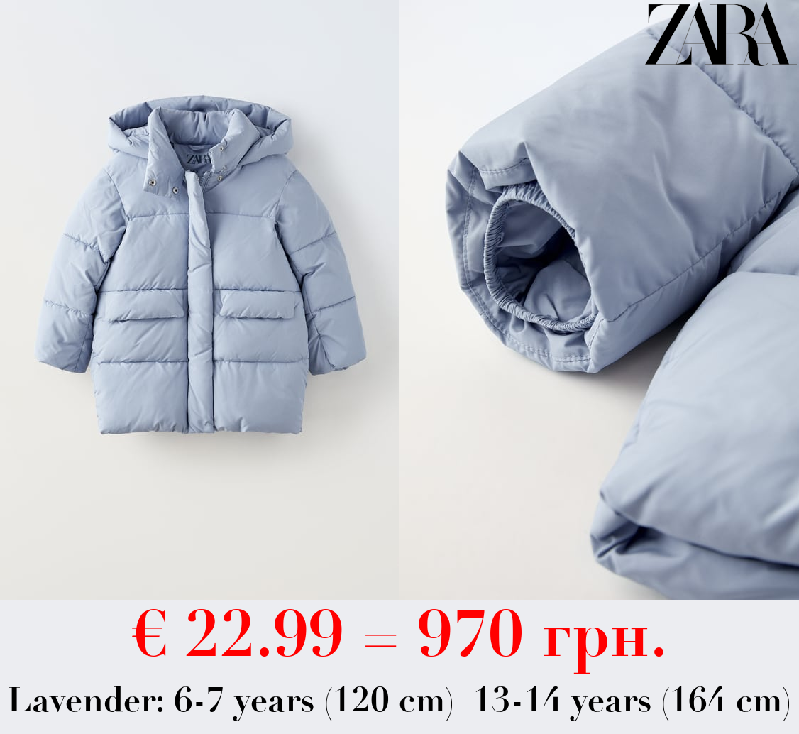 QUILTED COAT WITH FLAPS