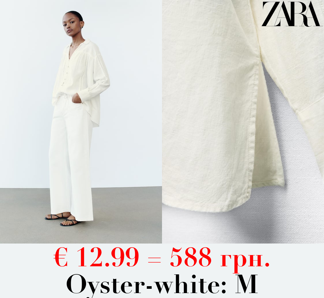 SHIRT WITH LACE TRIM