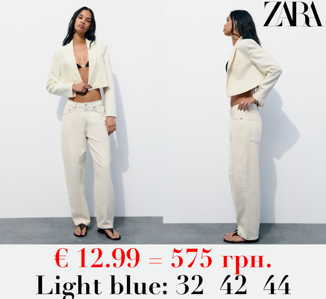 MID-RISE TAILORED BALLOON JEANS