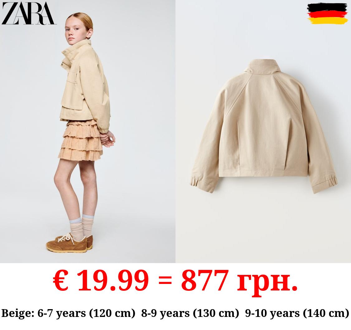 SHORT PARKA WITH MAXI POCKETS