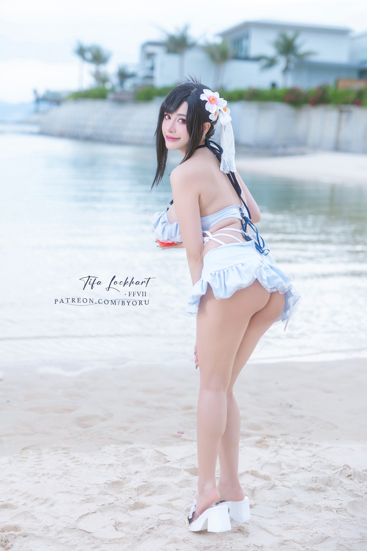 Cosplay 日本性感萝莉Byoru Tifa FF7r Bikini 5