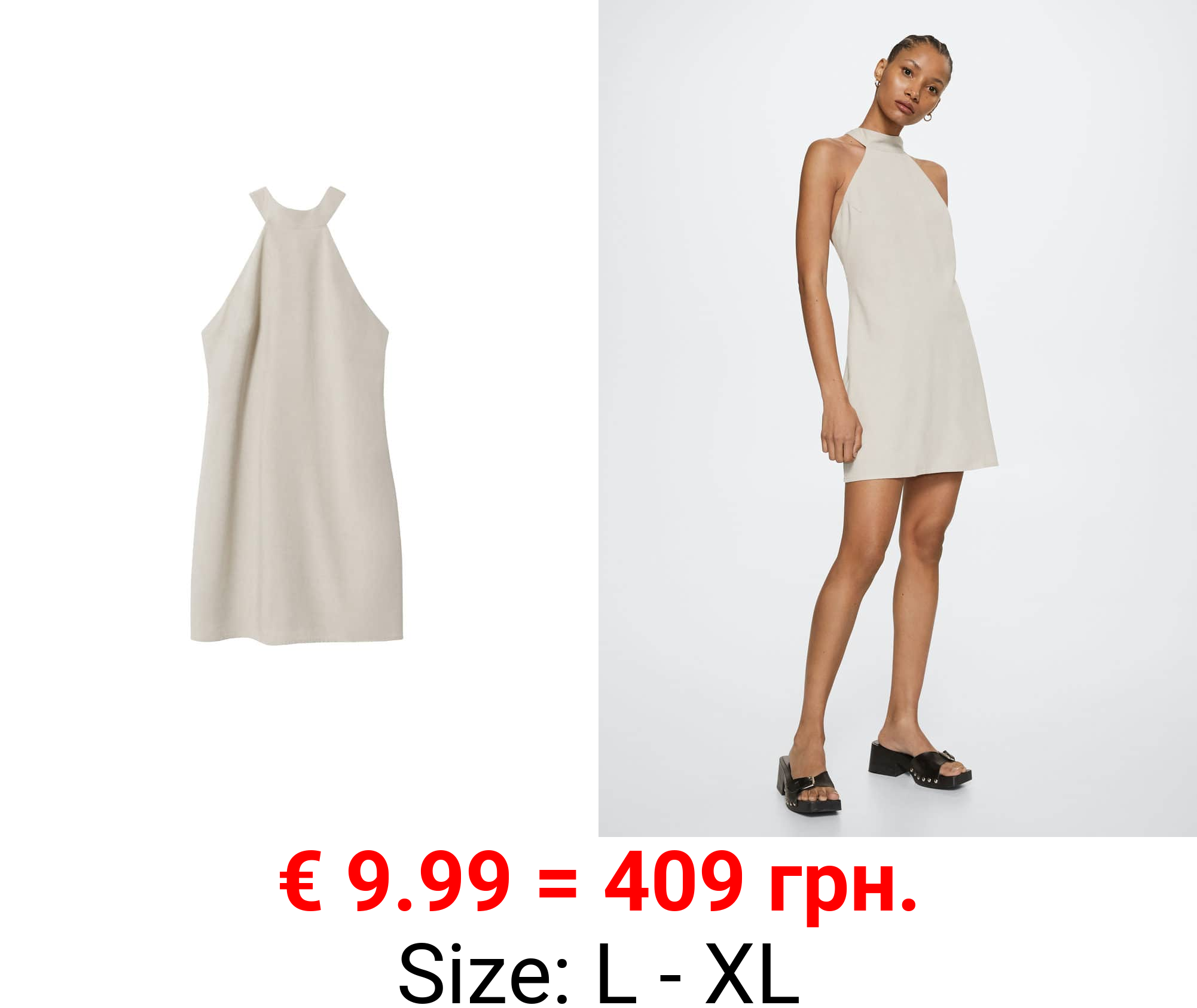 vestido abertura espalda