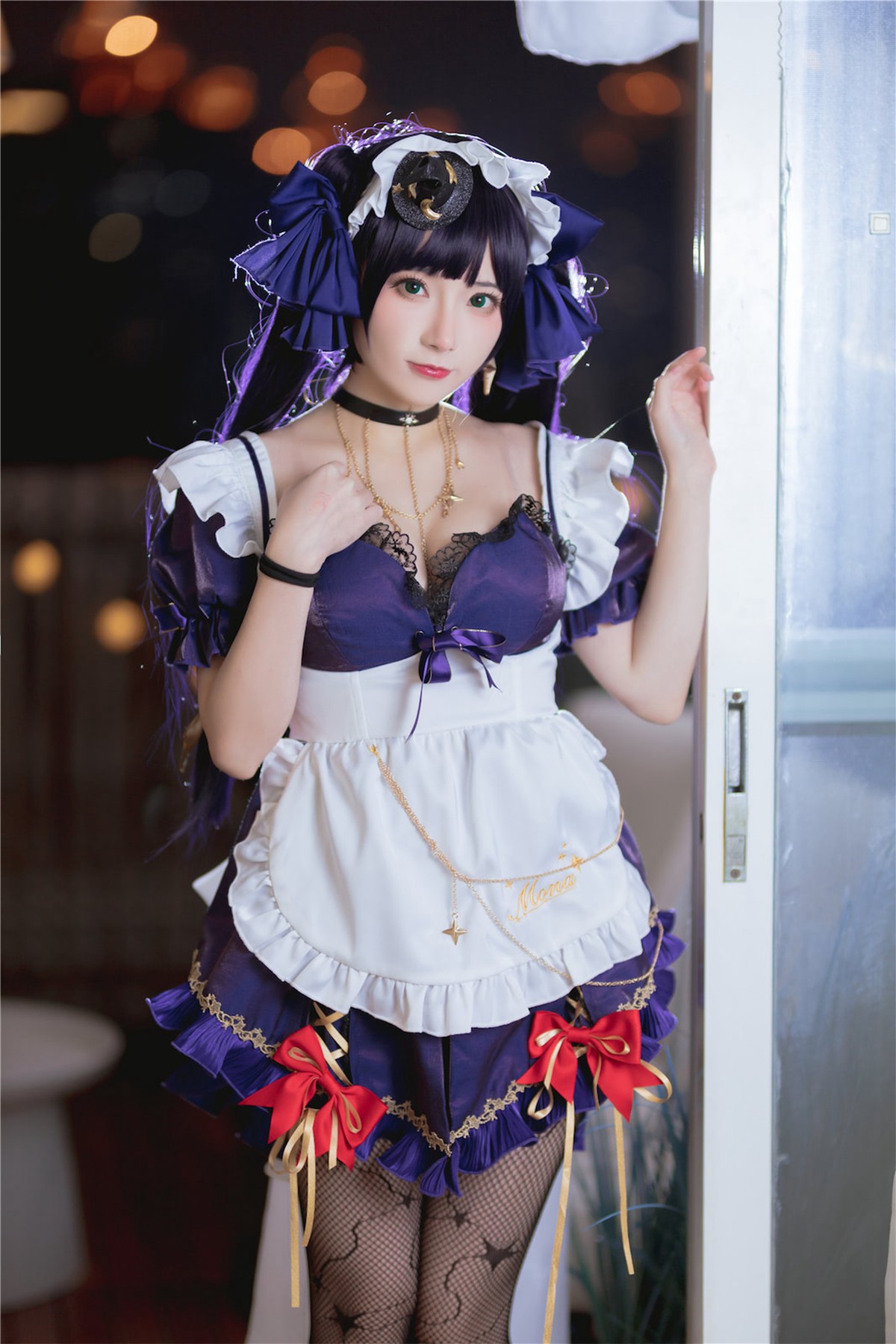 Cosplay 是三不是世 原神莫娜女仆 15