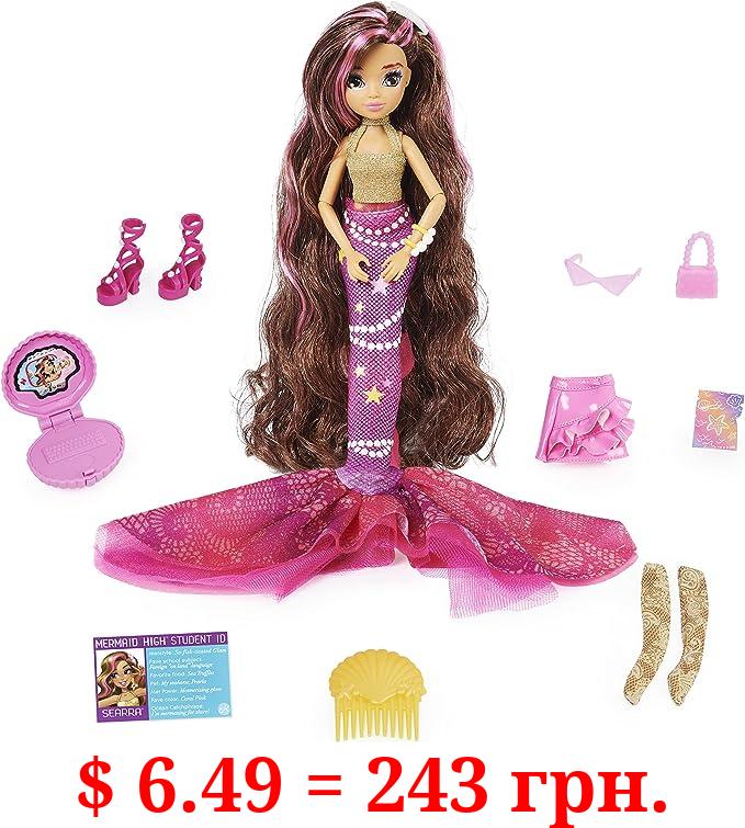MERMAID HIGH, Searra Deluxe Mermaid Doll & Accessories with Removable Tail, Doll Clothes and Fashion Accessories, Kids Toys for Girls Ages 4 and up