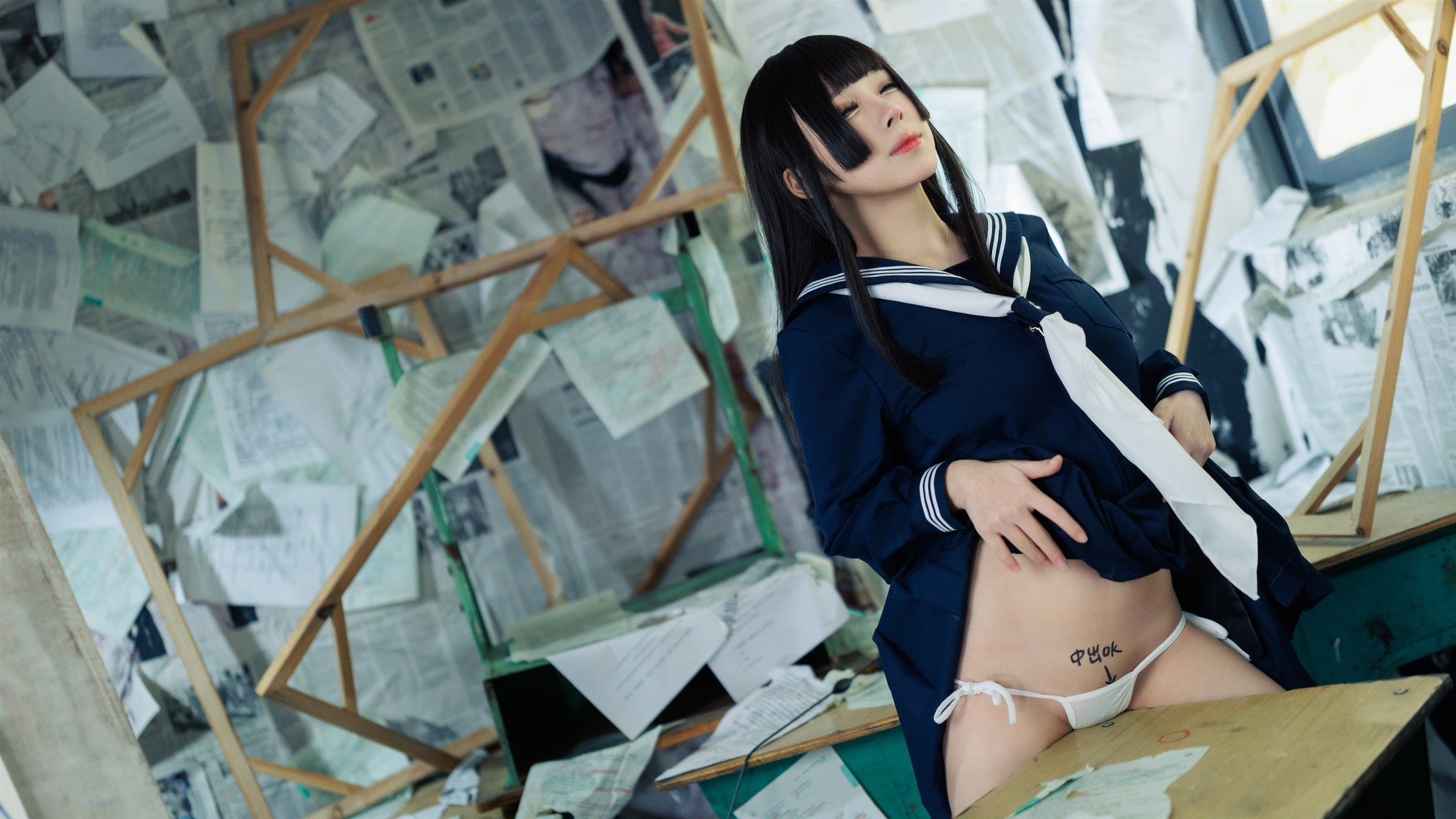 Cosplay 胡桃猫Kurumineko 反差学妹 Set.01 12
