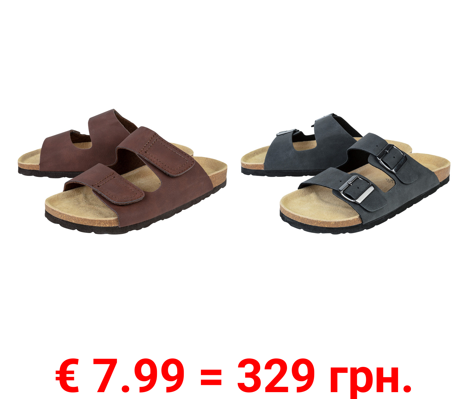 LIVERGY® Herren Pantoletten mit Tieffußbett