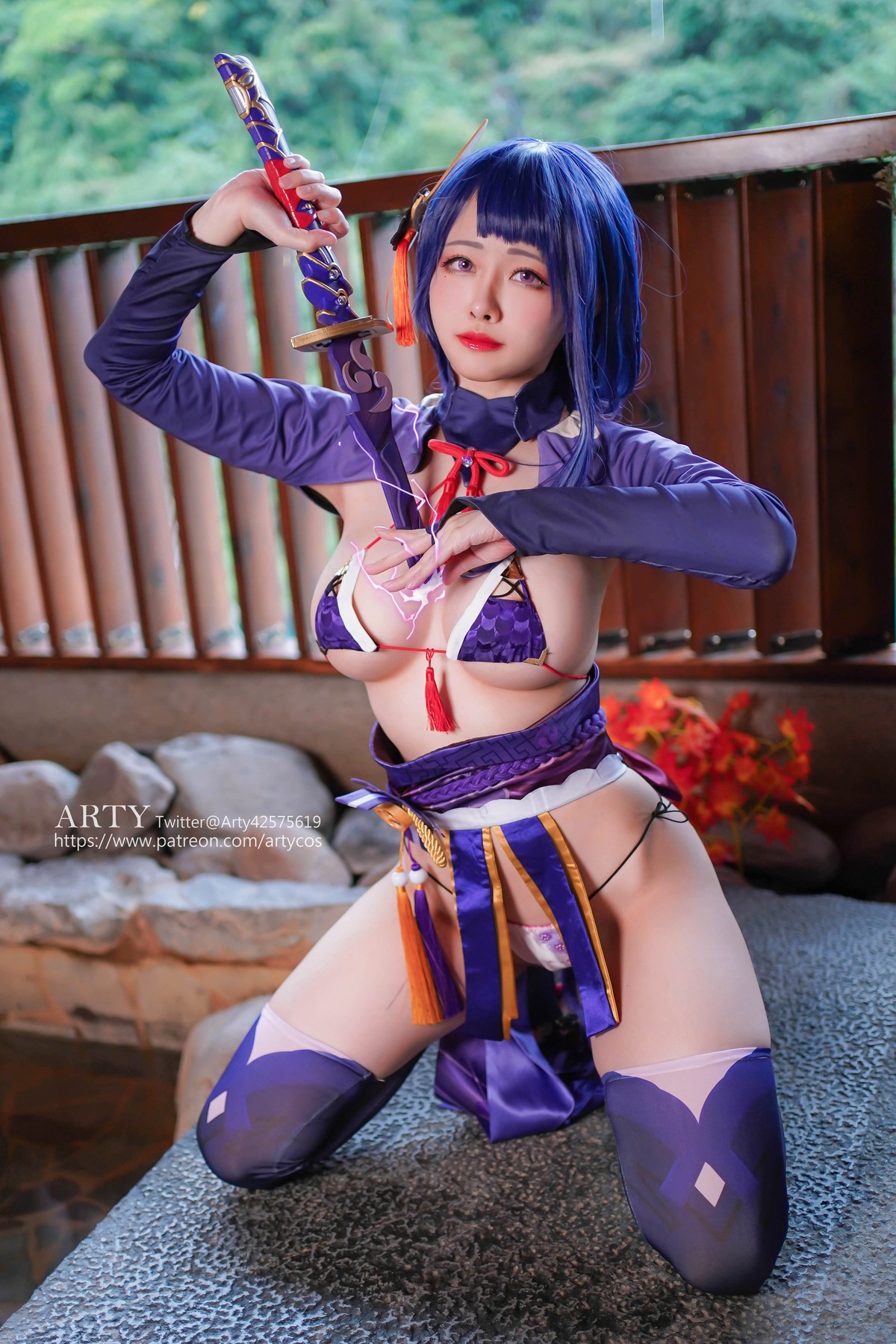 Cosplay Arty亞緹 Genshin 雷らい電でん将しょう軍ぐん 13