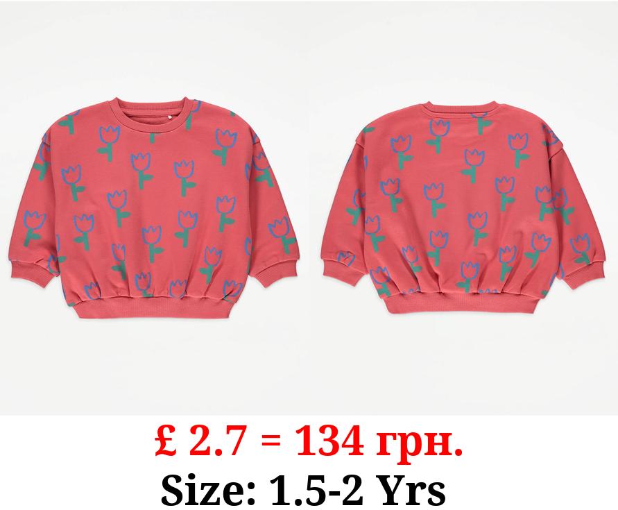 Red Tulip Sweatshirt