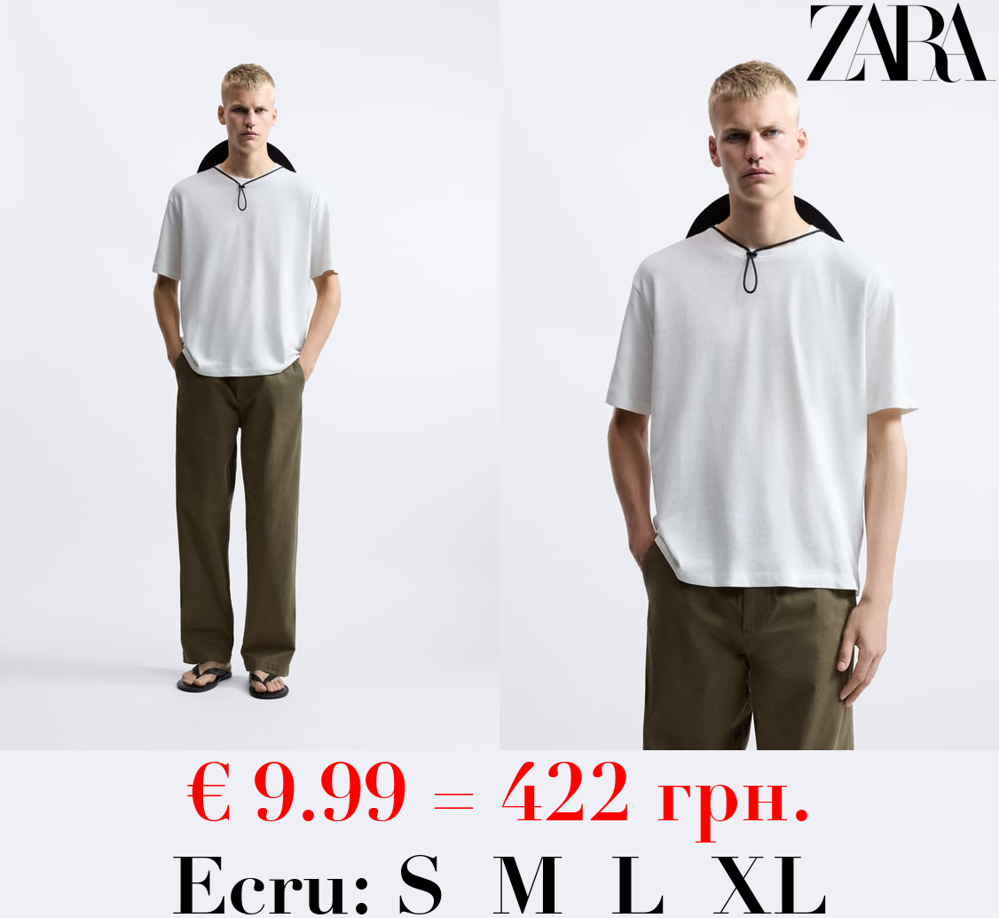 COTTON - LINEN T-SHIRT