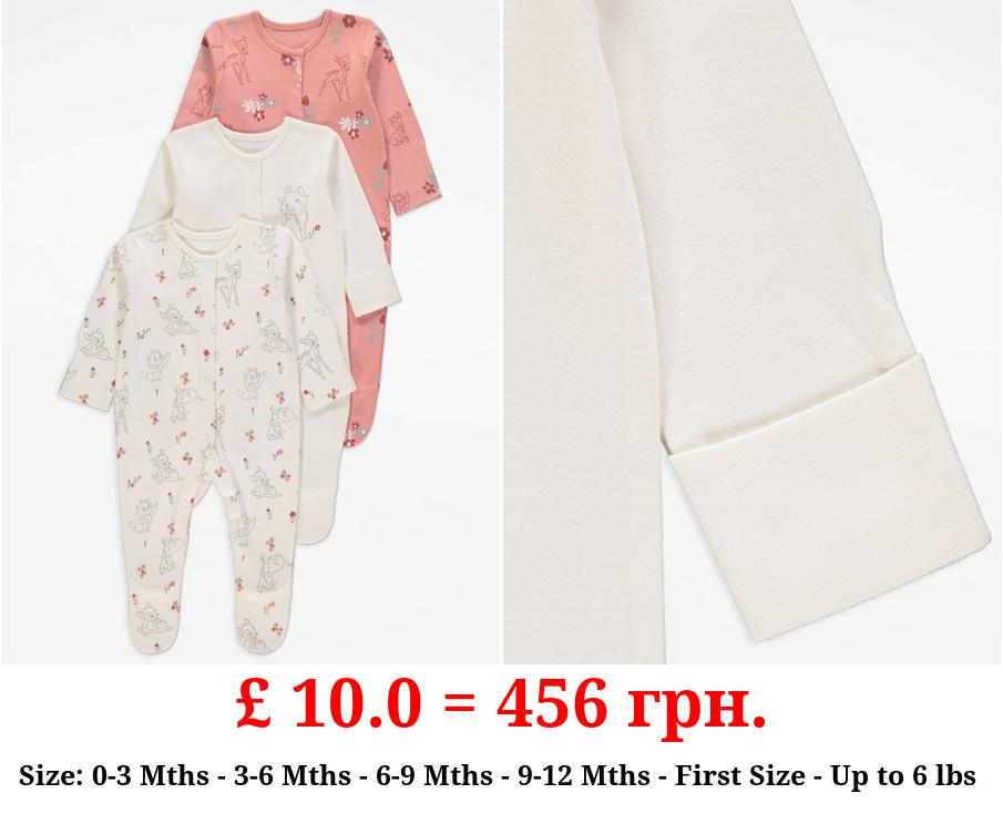 Disney Pretty Flower Sleepsuits 3 Pack