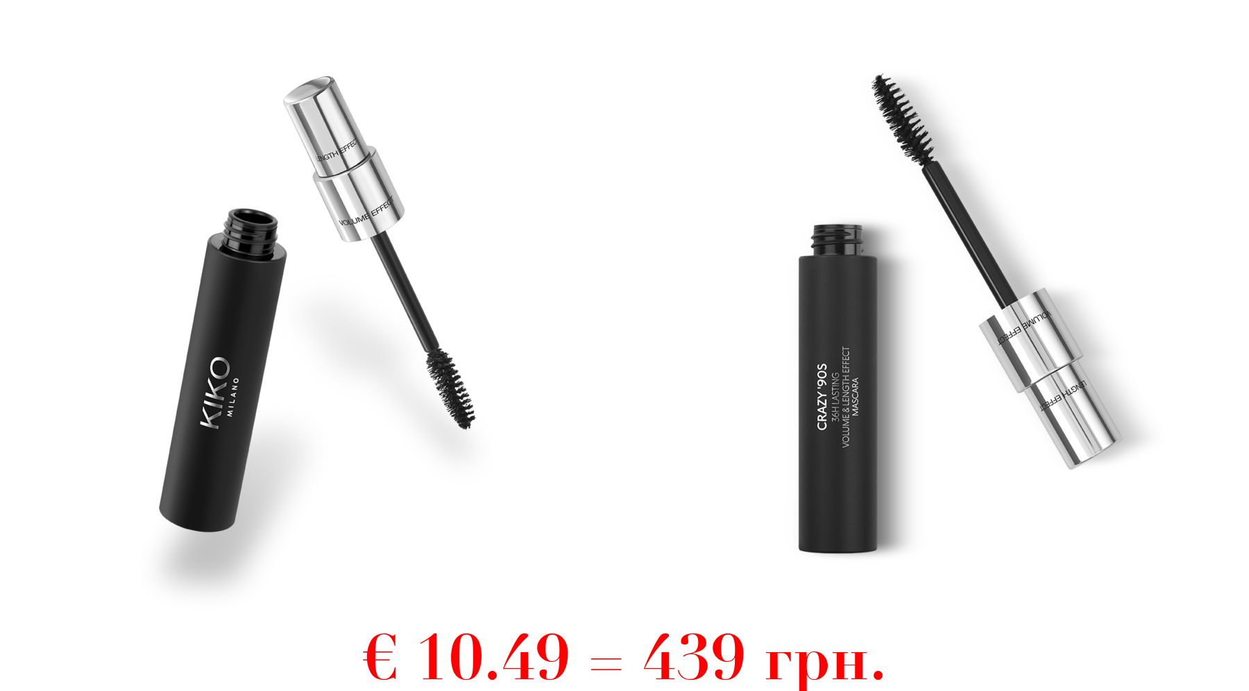 crazy '90s 36h lasting volume & length effect mascara