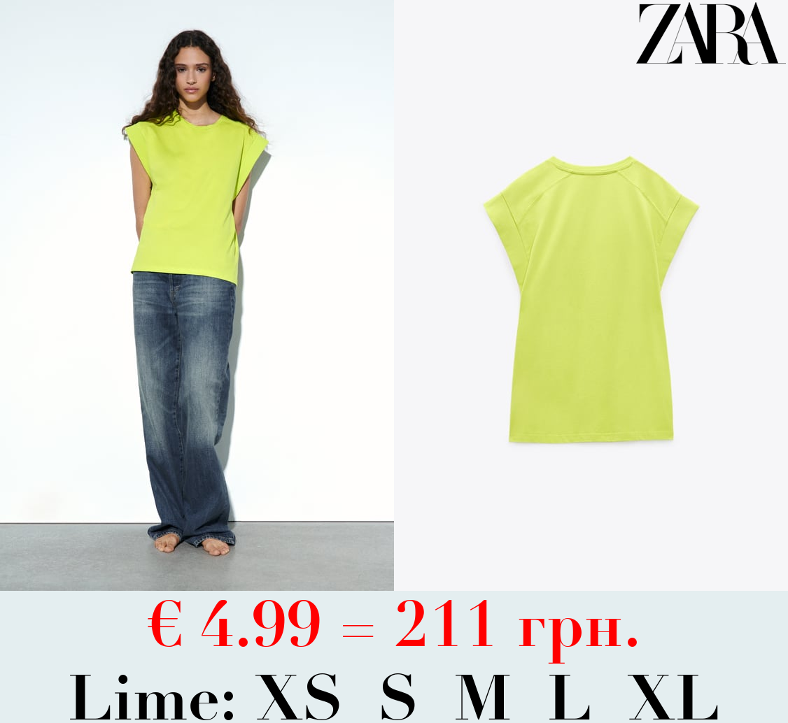 RIBBED COTTON T-SHIRT