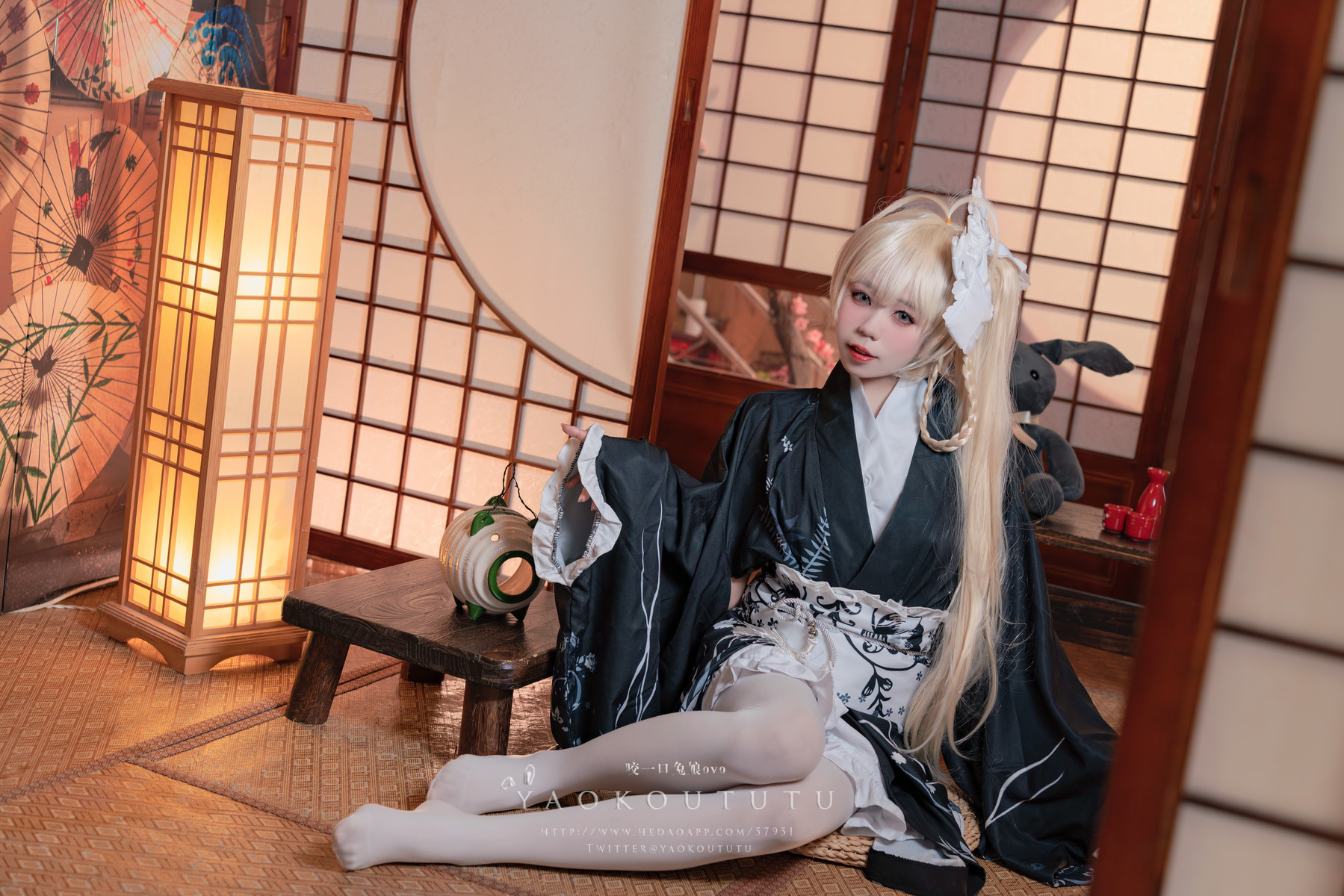 Cosplay 黏黏团子兔 六月T3专属特典 『穹妹浴衣』 1