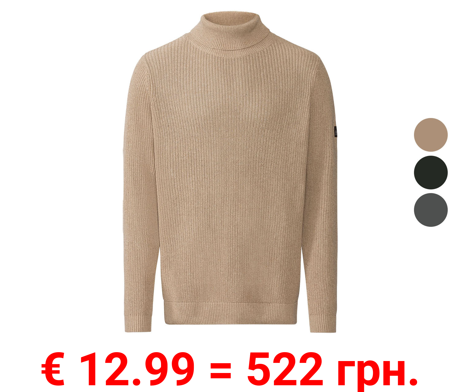 LIVERGY® Herren Pullover, in Strukturstrick