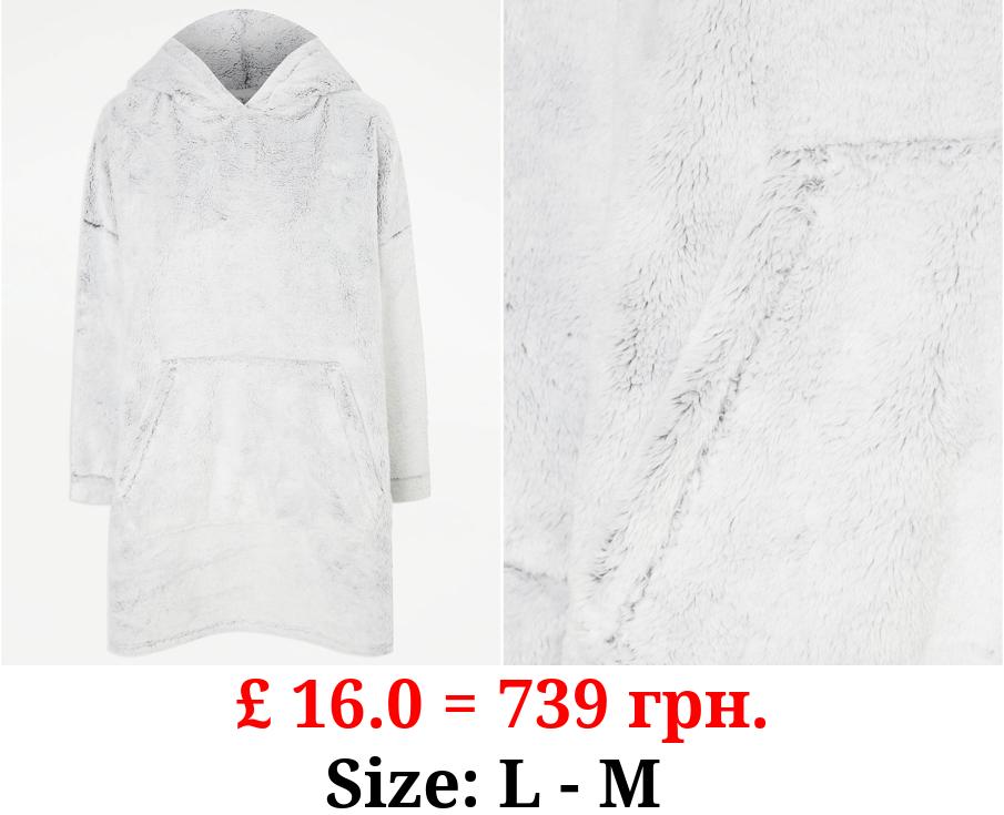 Grey Fleece Snuggle Hoodie