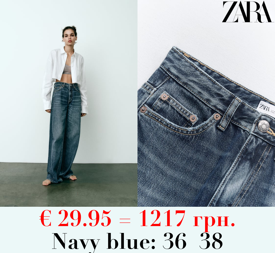 TRF WIDE-LEG MID-RISE FULL LENGTH JEANS