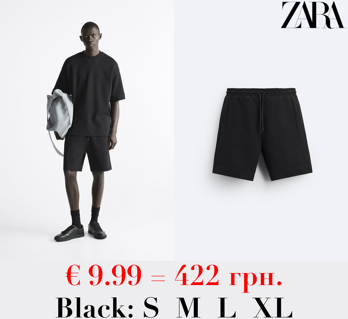 COMPACT JOGGER BERMUDA SHORTS