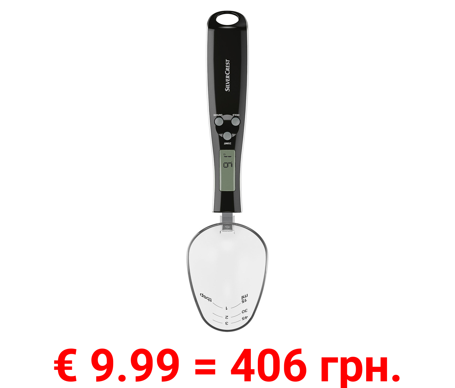 SILVERCREST® KITCHEN TOOLS Digitale Löffelwaage »SDL 300 C2«, mit Zuwiegefunktion