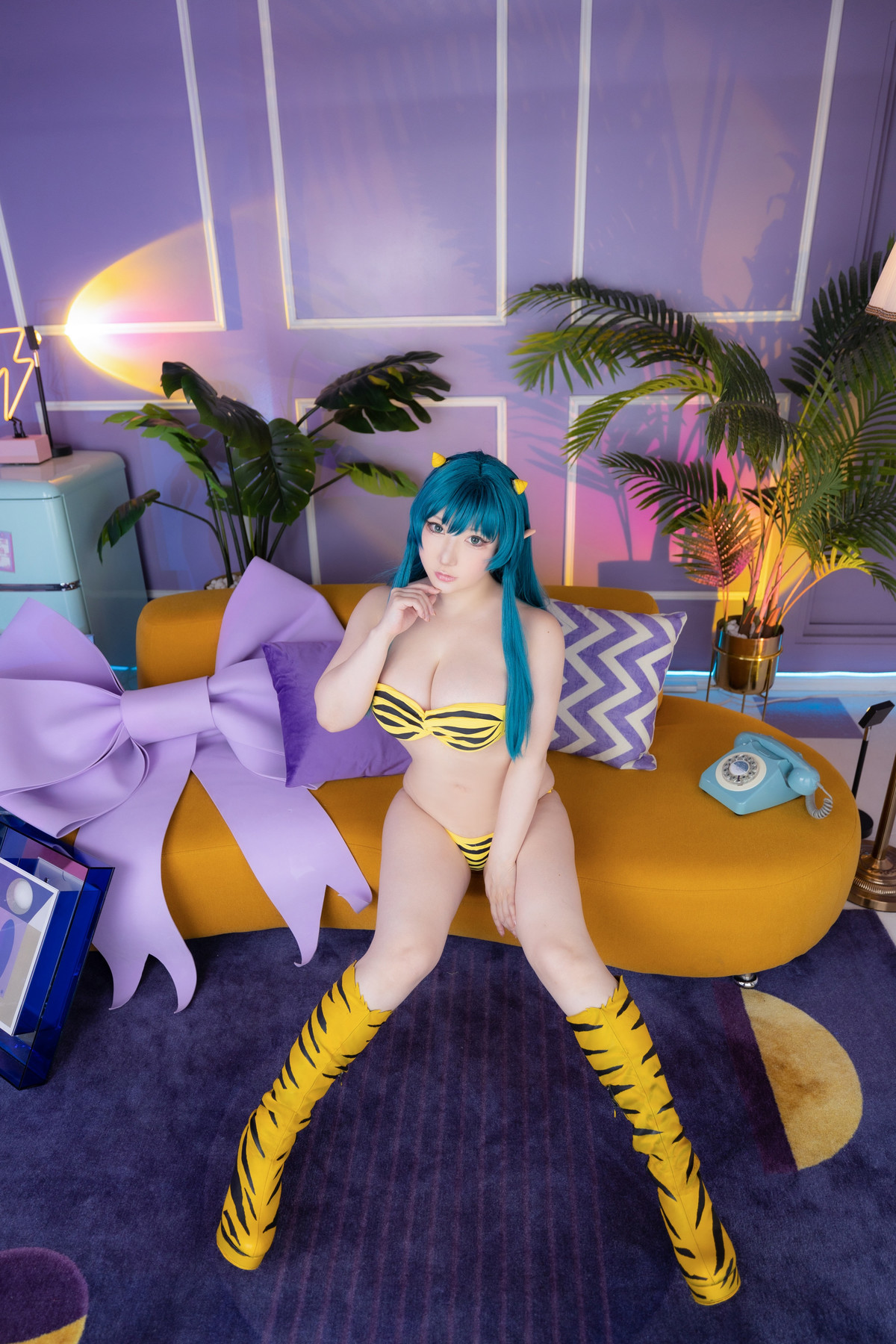 Cosplay SAKUサク Lum ラム うる星やつら Set.01 36