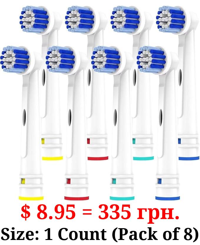 Replacement Toothbrush Heads Compatible with Oral B Braun,8 Pack Professional Electric Toothbrush Heads Brush Heads Refill for Oral-B 7000/Pro 1000/9600/ 500/3000/8000