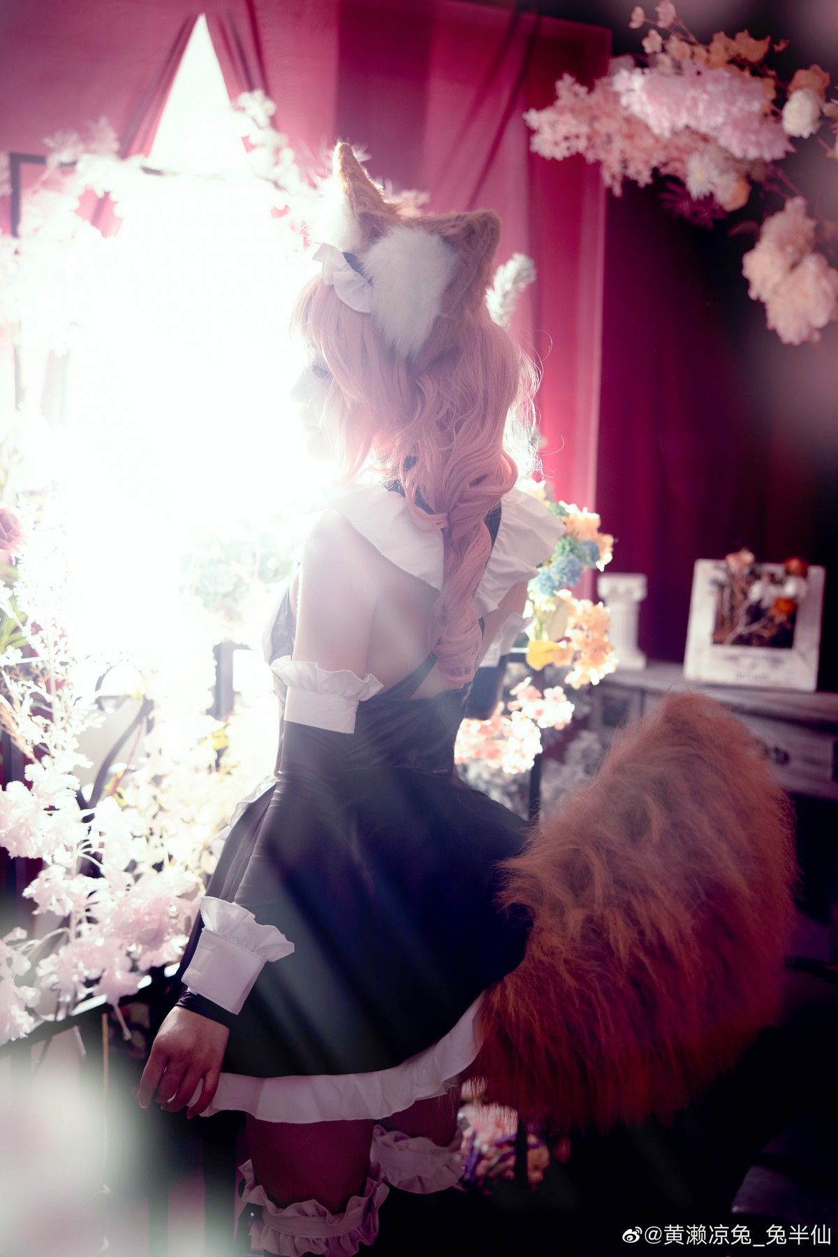 黄濑凉兔_兔半仙 Cosplay fate玉藻前女仆ver 15